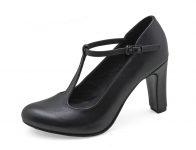 Women Courts High Heel SM-89 Black Nappa